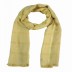 Designer Cotton Golden Striped Stole- Light brown Designer Cotton Golden Striped Stole- Light brown
